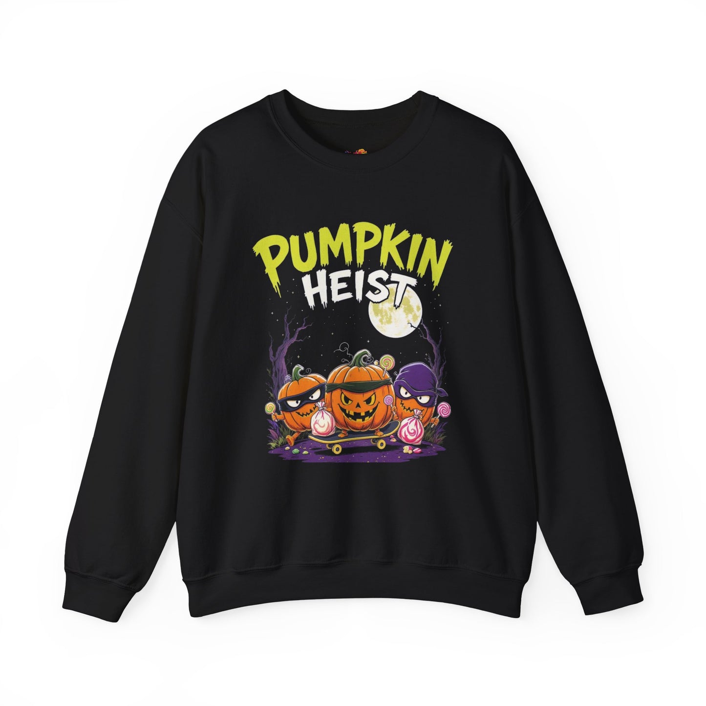 Pumpkin Heist Sweatshirt – Halloween Pumpkin Bandit Pullover