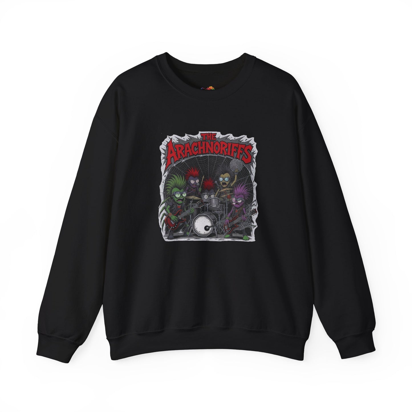 The Arachnoriffs Sweatshirt – Punk Rock Spider Band Graphic