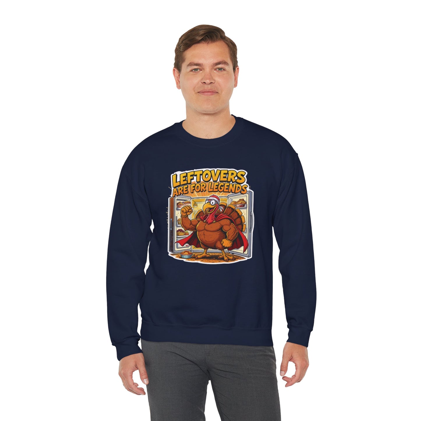 Leftovers Are for Legends Sweatshirt – Funny Thanksgiving Dinner Crewneck
