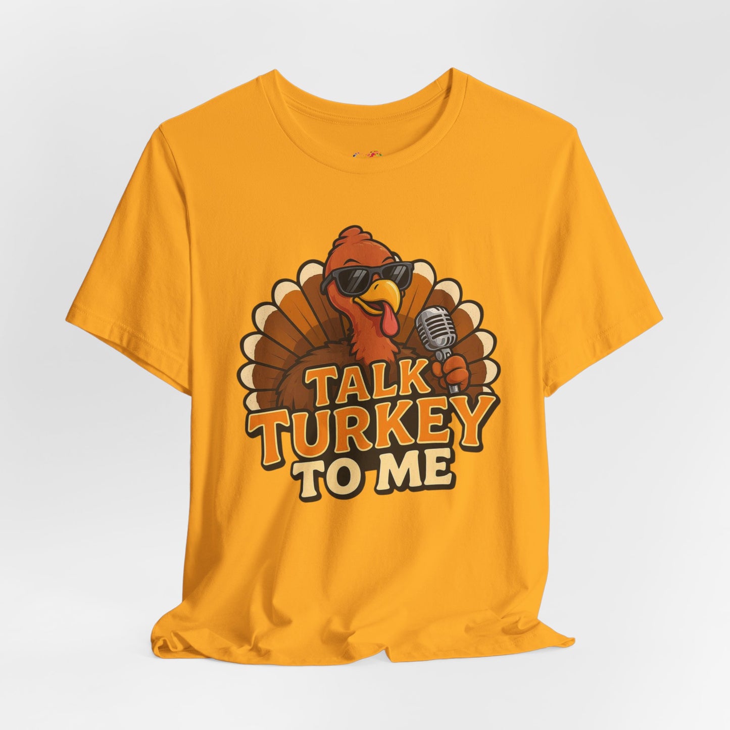 Talk Turkey to Me Tee – Retro Cartoon Turkey Comedian Graphic