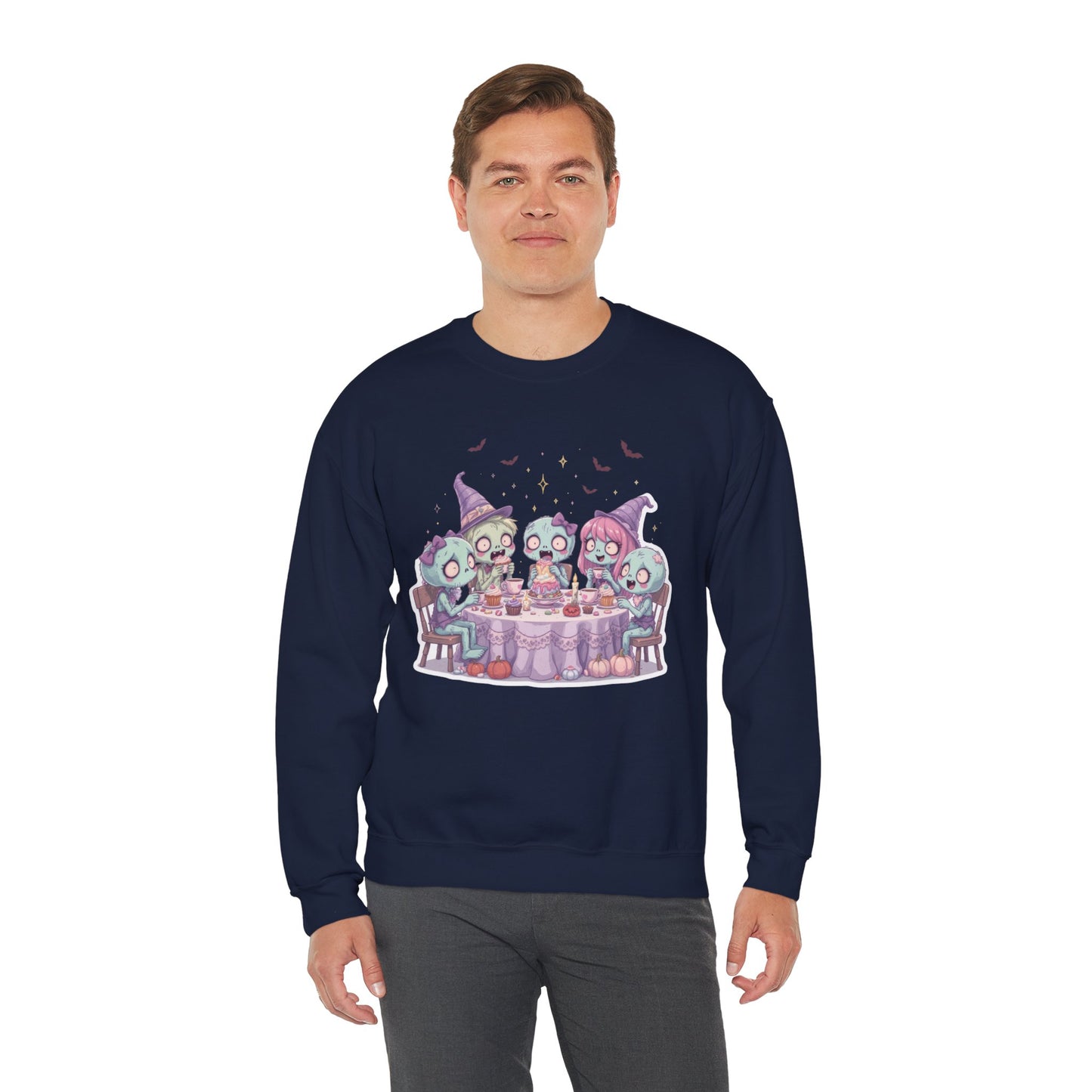Undead but Sweet Sweatshirt – Pastel Zombie Halloween Cozy