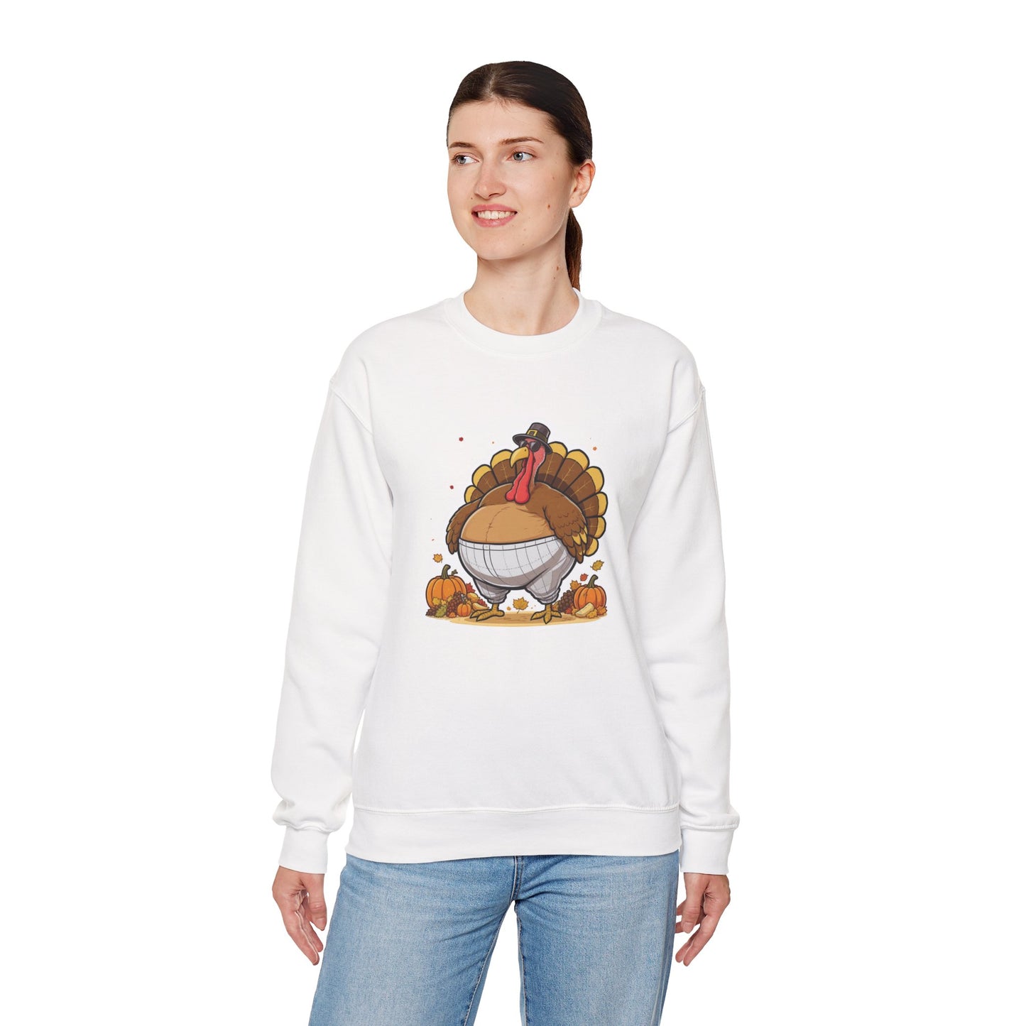 Gobble ‘Til You Wobble Sweatshirt – Funny Thanksgiving Turkey Sweater