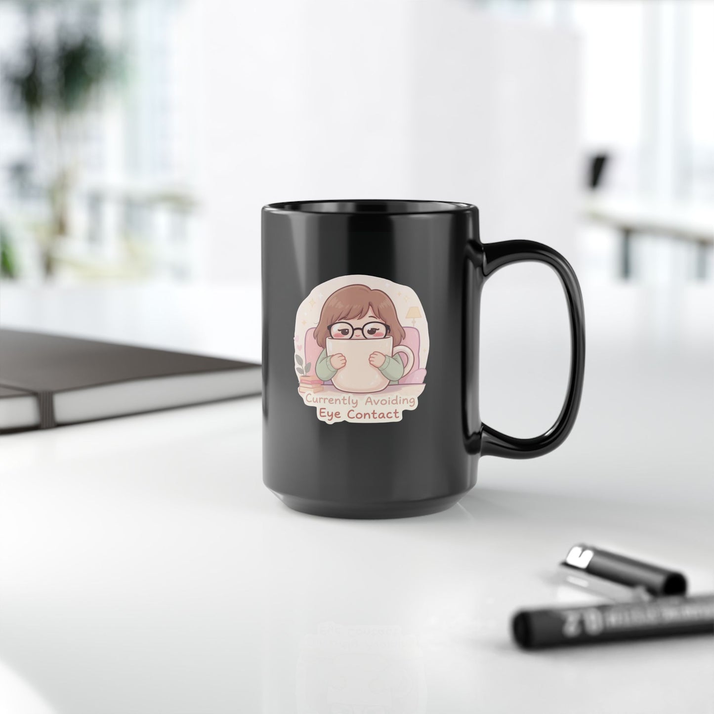 Currently Avoiding Eye Contact Mug