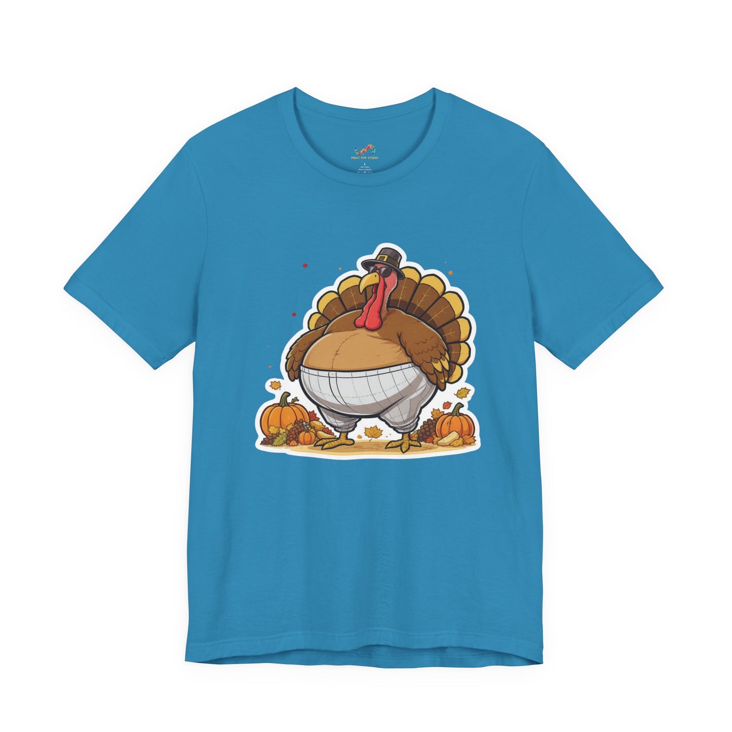 Gobble ‘Til You Wobble Tee – Funny Thanksgiving Turkey Shirt