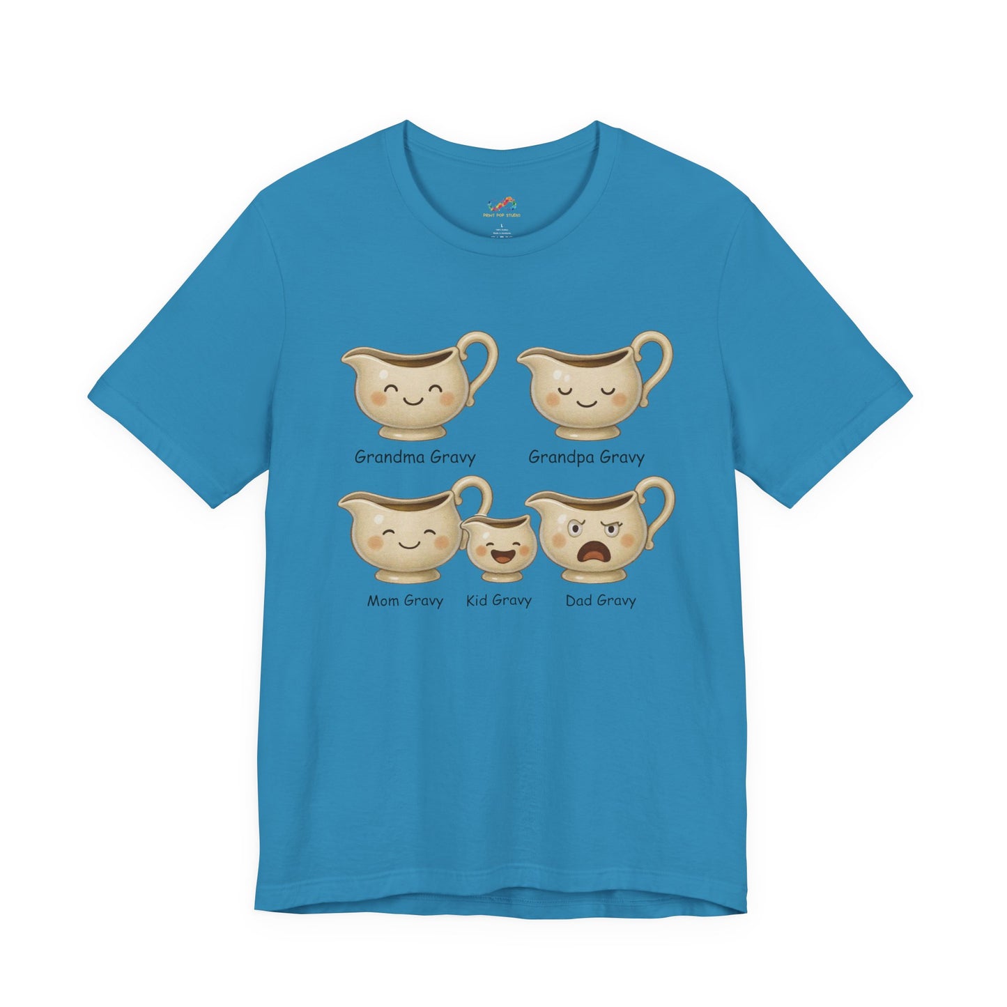 Gravy Squad Tee – Cute Family of Gravy Boats Graphic