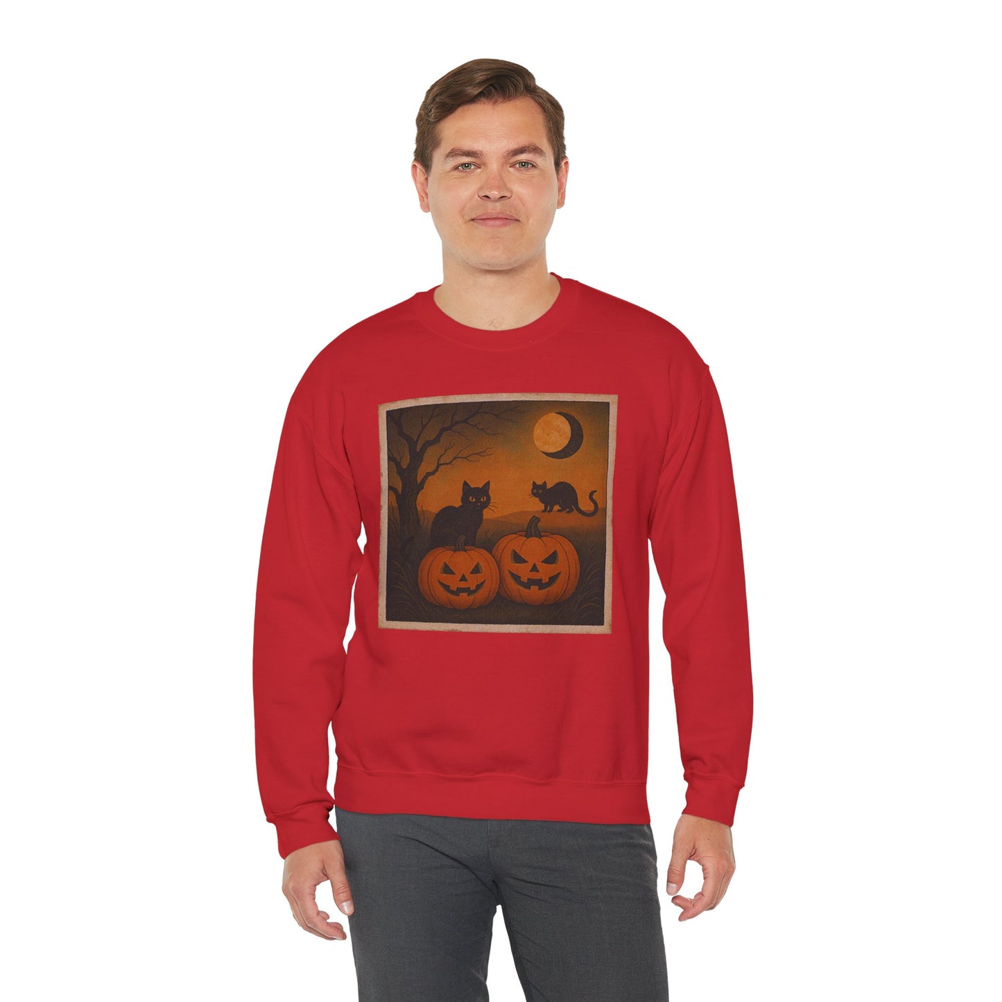 Pumpkins & Postcards Sweatshirt – Vintage Halloween Pullover