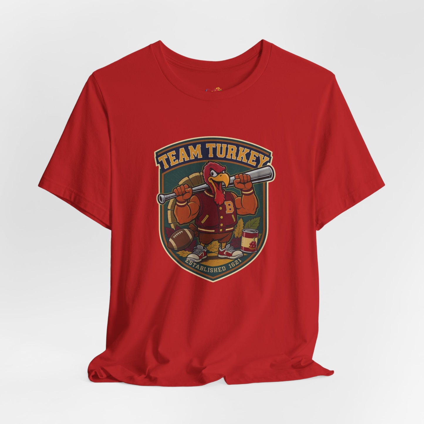 Team Turkey Tee – Thanksgiving Varsity Style Shirt