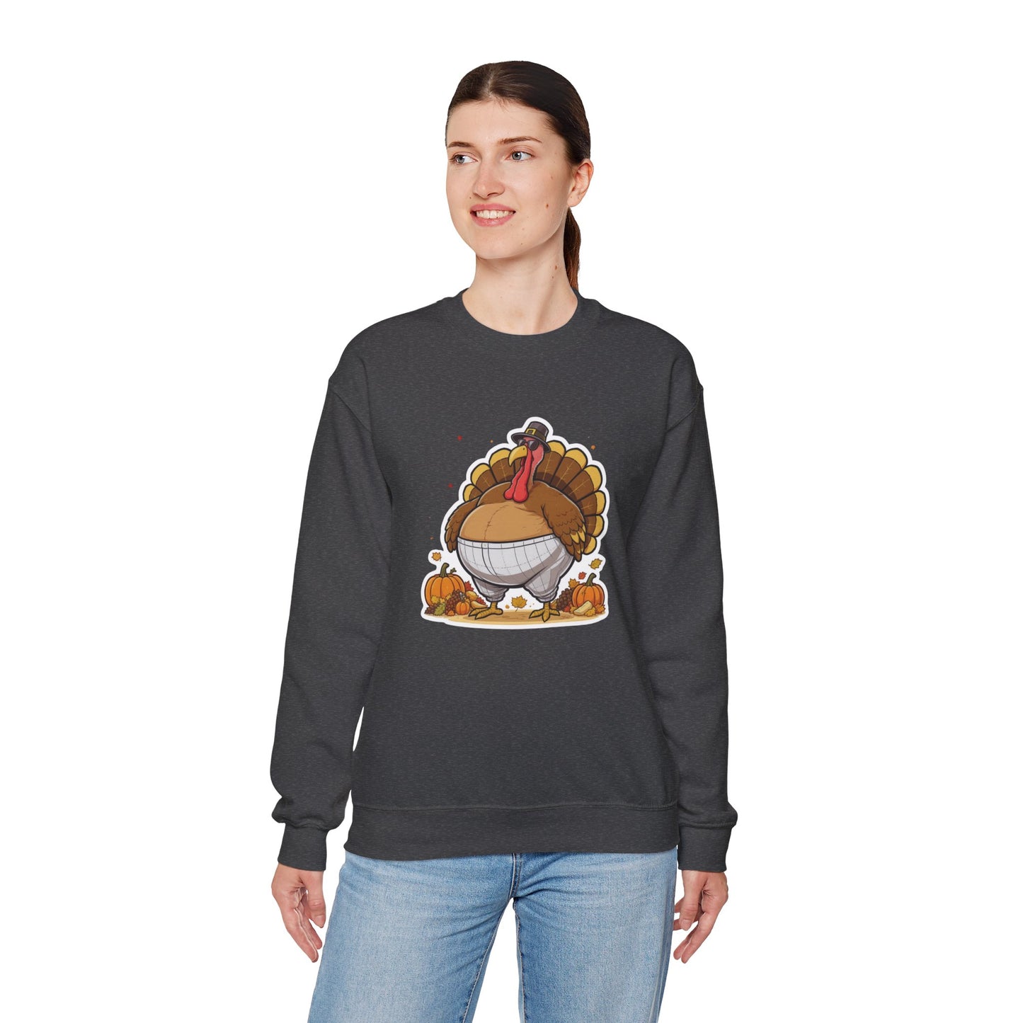 Gobble ‘Til You Wobble Sweatshirt – Funny Thanksgiving Turkey Sweater