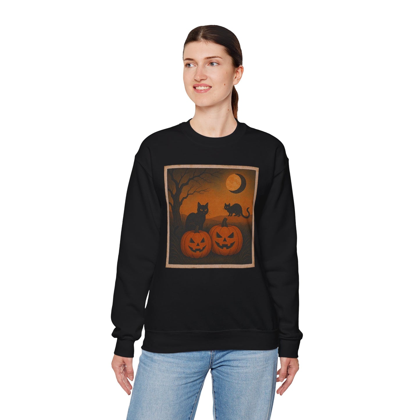 Pumpkins & Postcards Sweatshirt – Vintage Halloween Pullover