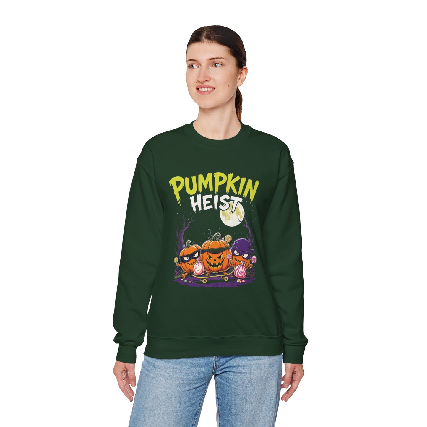 Pumpkin Heist Sweatshirt – Halloween Pumpkin Bandit Pullover