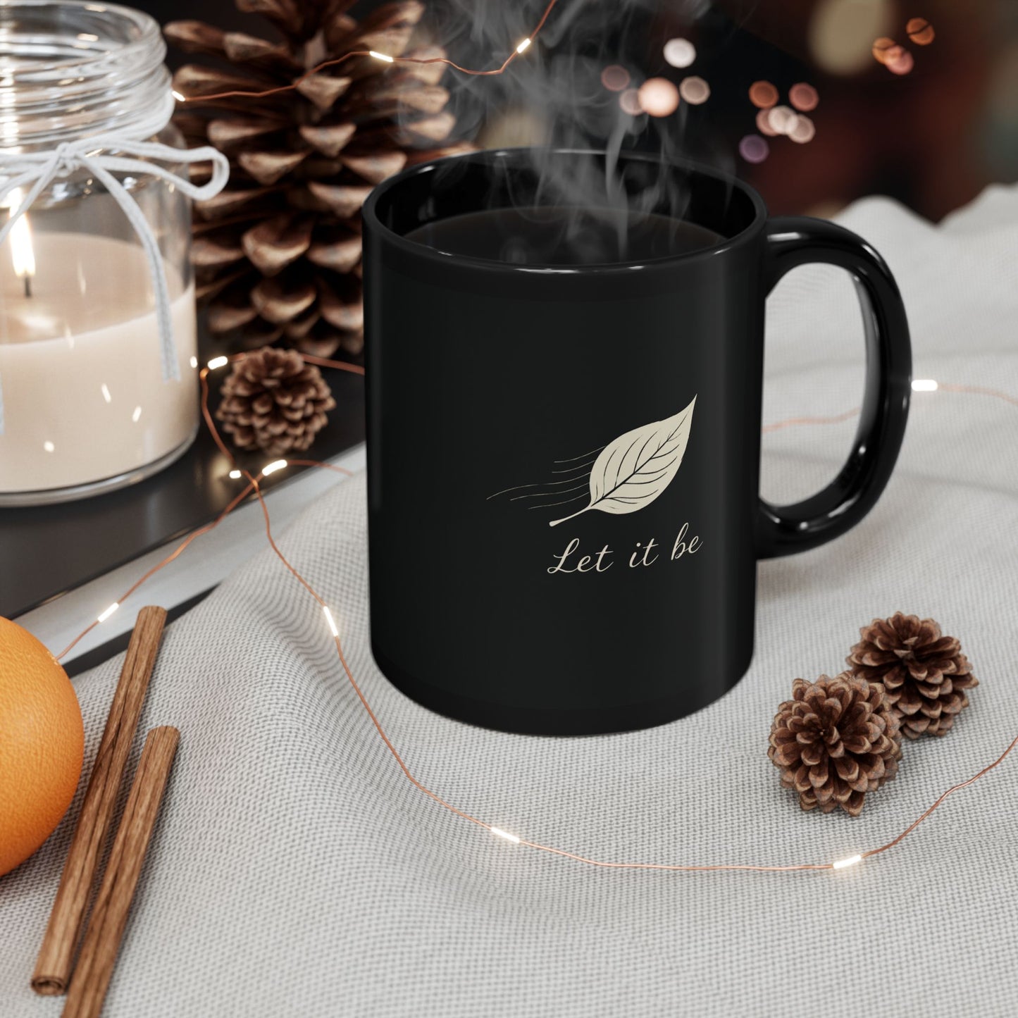 Let It Be – Serene Sage Green Minimalist Mug