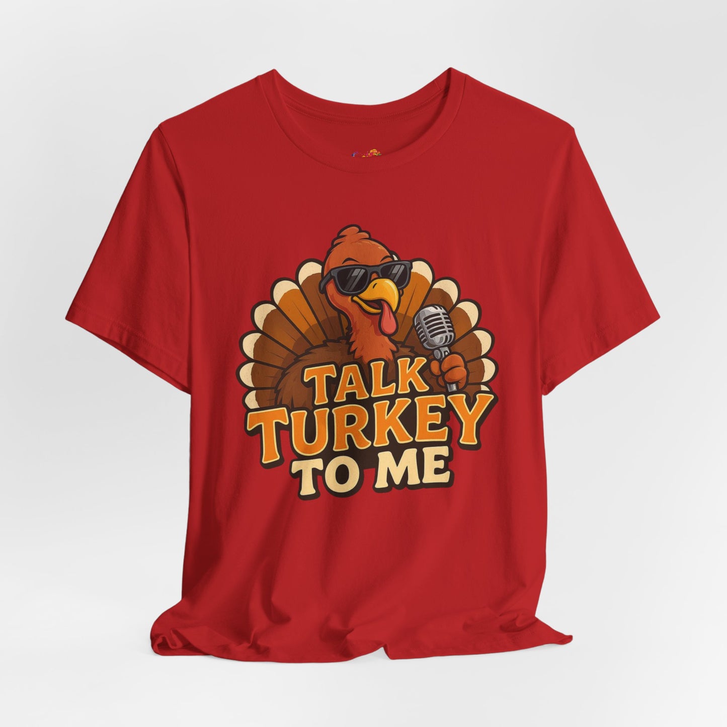 Talk Turkey to Me Tee – Retro Cartoon Turkey Comedian Graphic