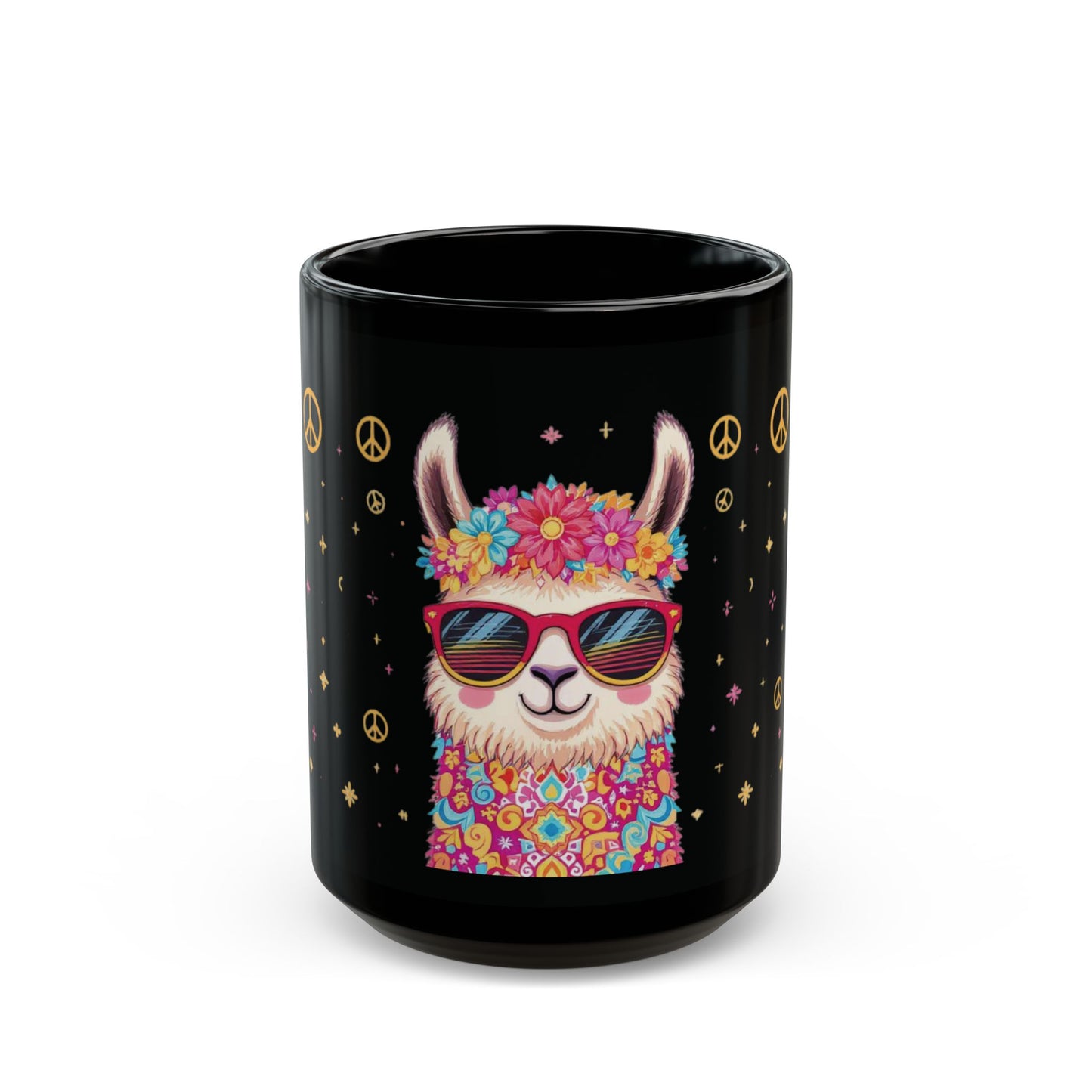 Hippie Llama Flower Crown Mug