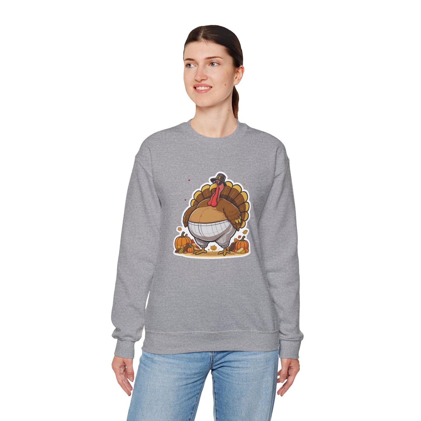 Gobble ‘Til You Wobble Sweatshirt – Funny Thanksgiving Turkey Sweater