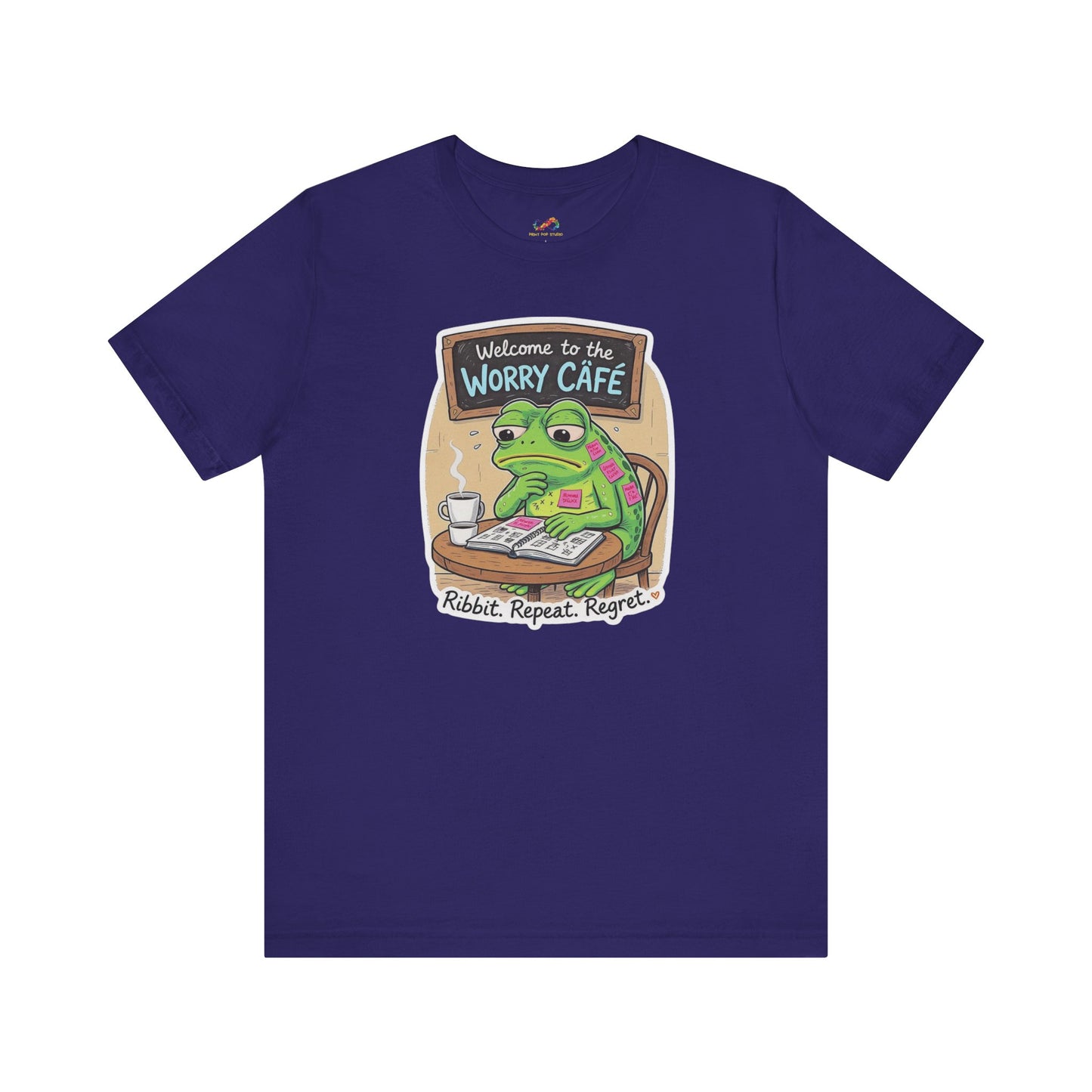 Overthinkin’ Frog – Café Anxiety Tee