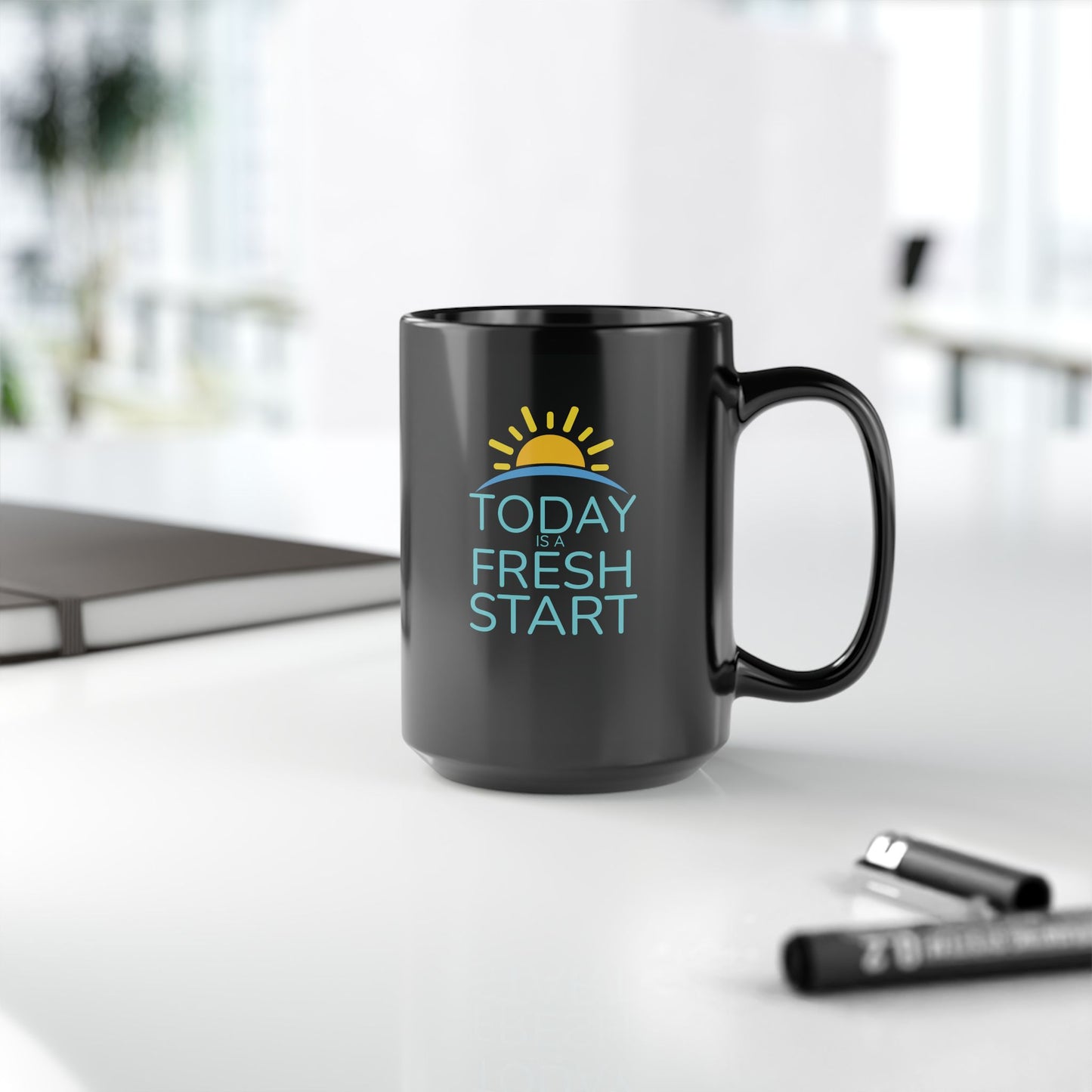 Today Is a Fresh Start — Sunrise Outline Mug