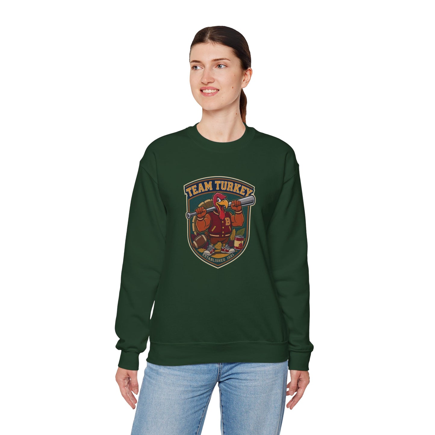 Team Turkey Sweatshirt – Varsity Thanksgiving Edition