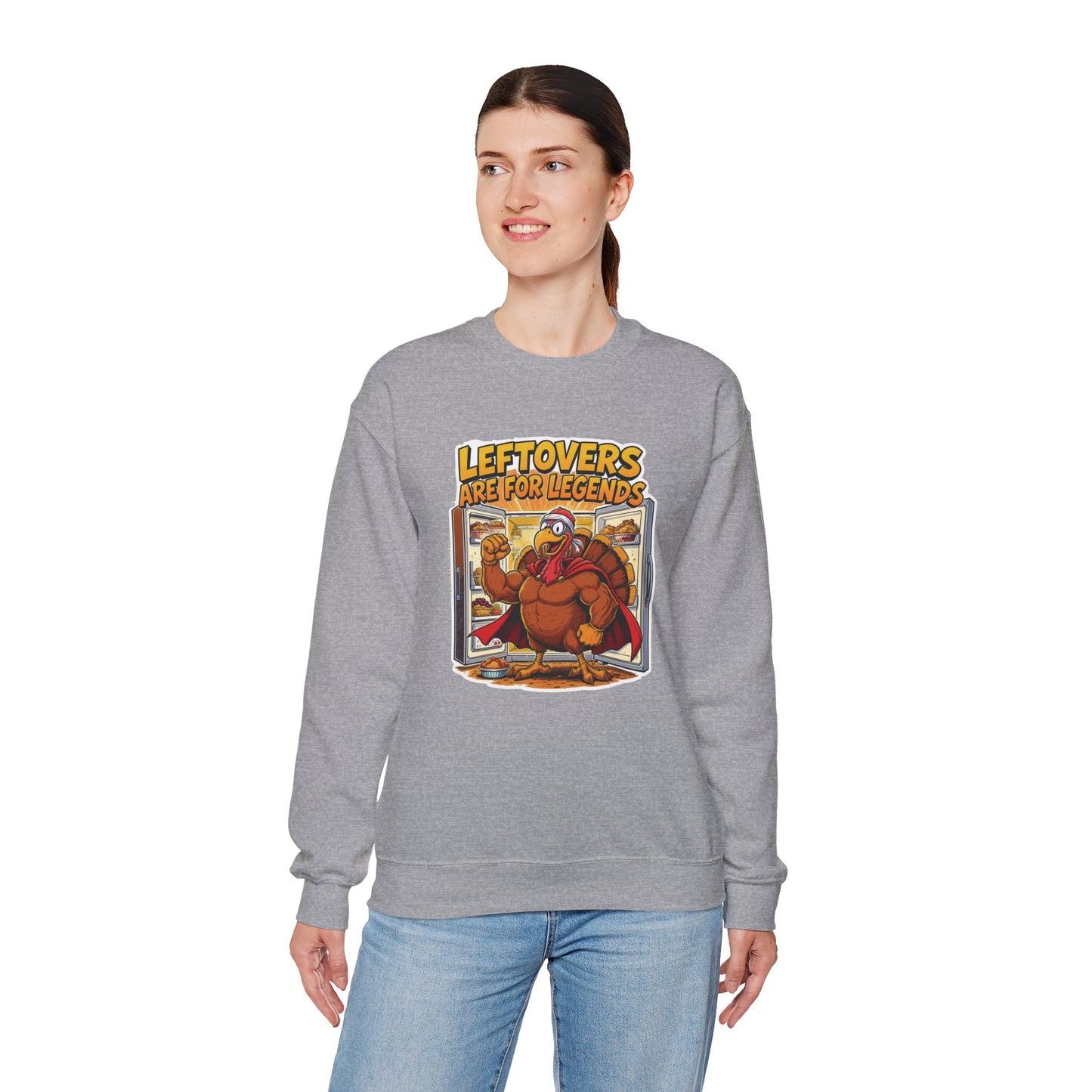 Leftovers Are for Legends Sweatshirt – Funny Thanksgiving Dinner Crewneck