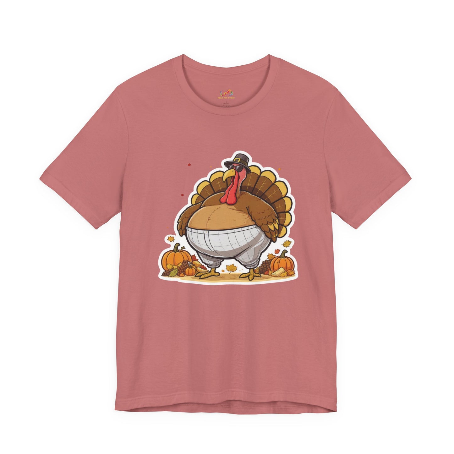 Gobble ‘Til You Wobble Tee – Funny Thanksgiving Turkey Shirt