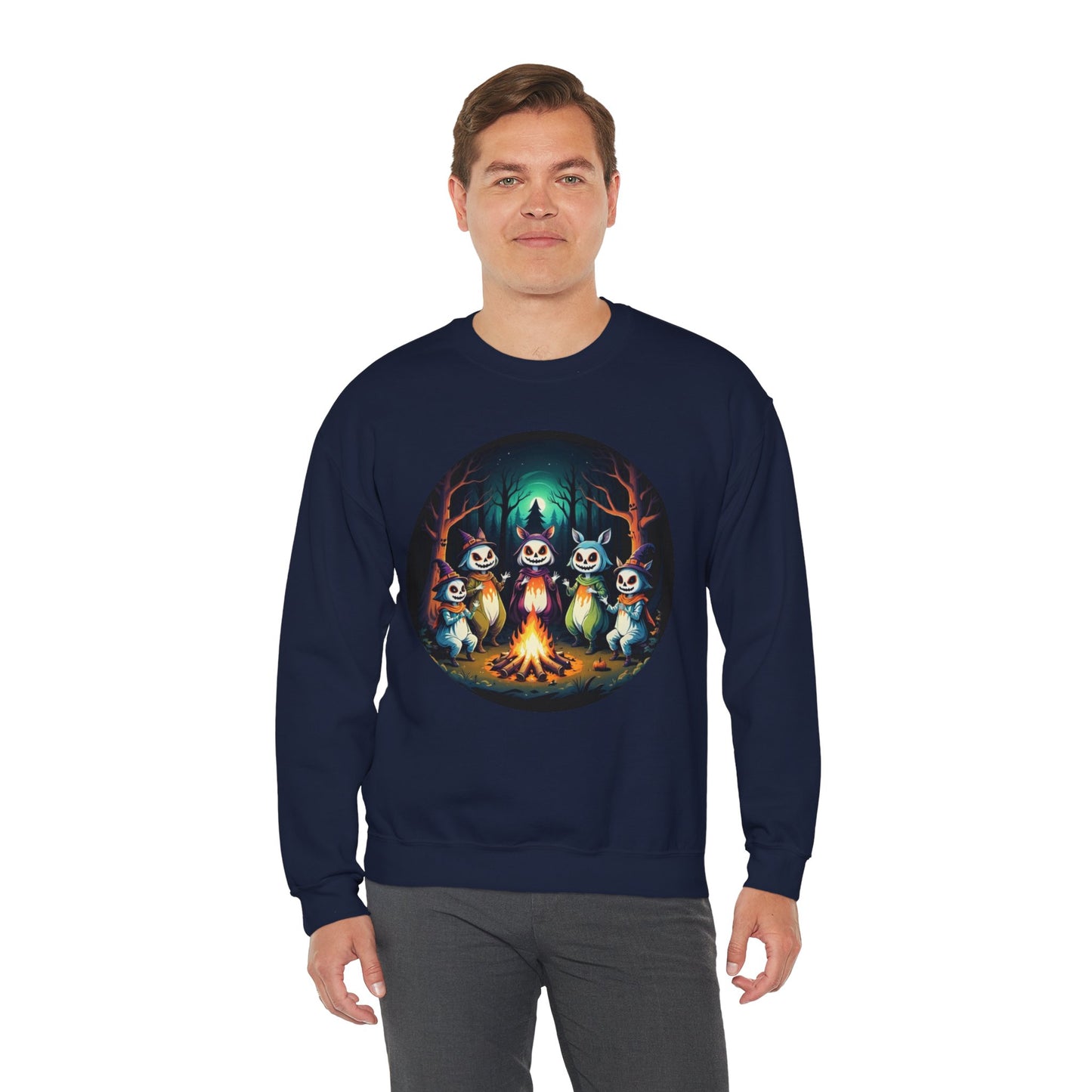 Enchanted Gathering Tee – Whimsical Forest Spirits Halloween Shirt