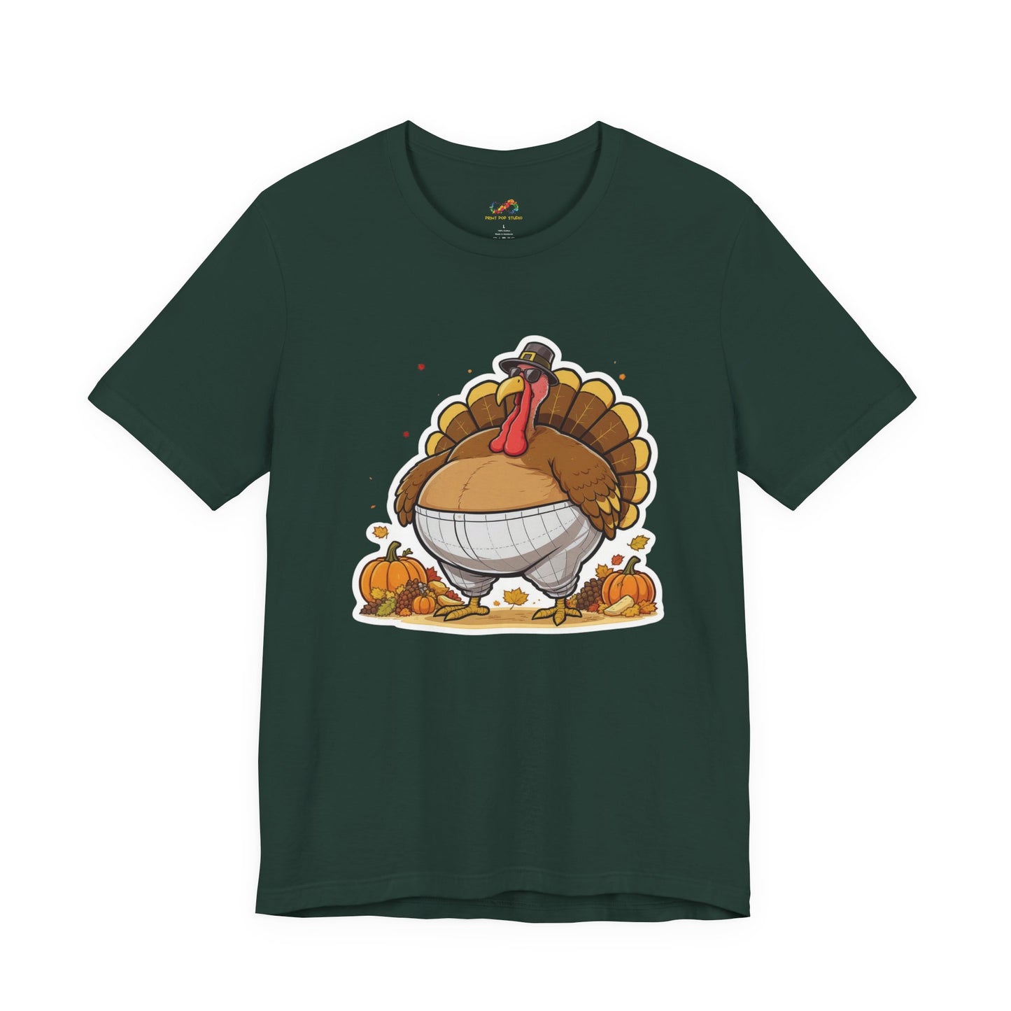 Gobble ‘Til You Wobble Tee – Funny Thanksgiving Turkey Shirt