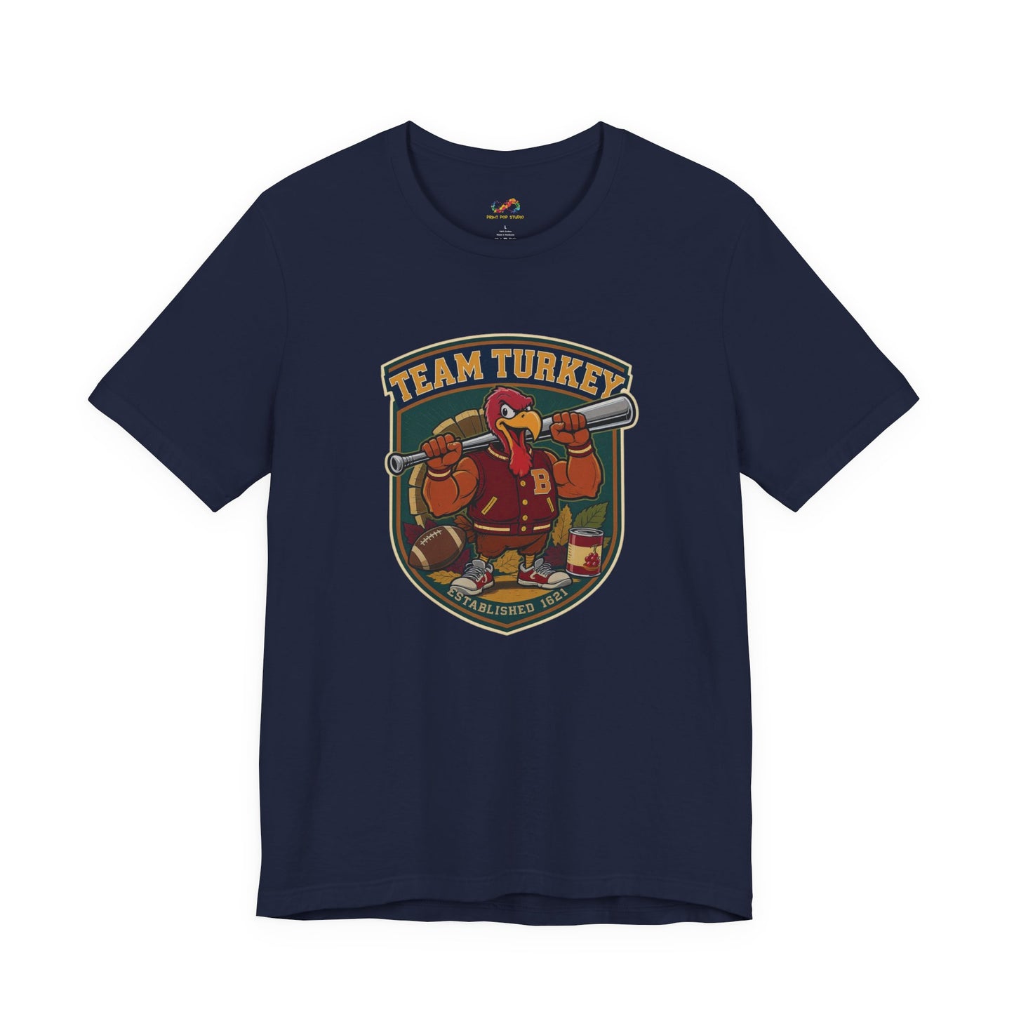 Team Turkey Tee – Thanksgiving Varsity Style Shirt