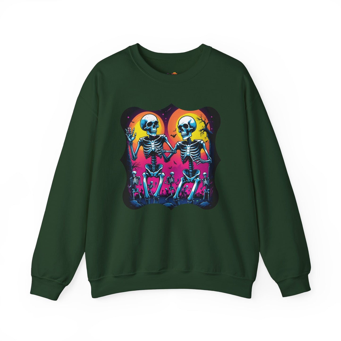 Boogie Bones Sweatshirt – Neon Disco Skeleton Pullover