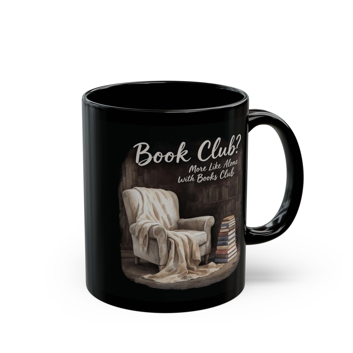 Alone With Books Club Mug