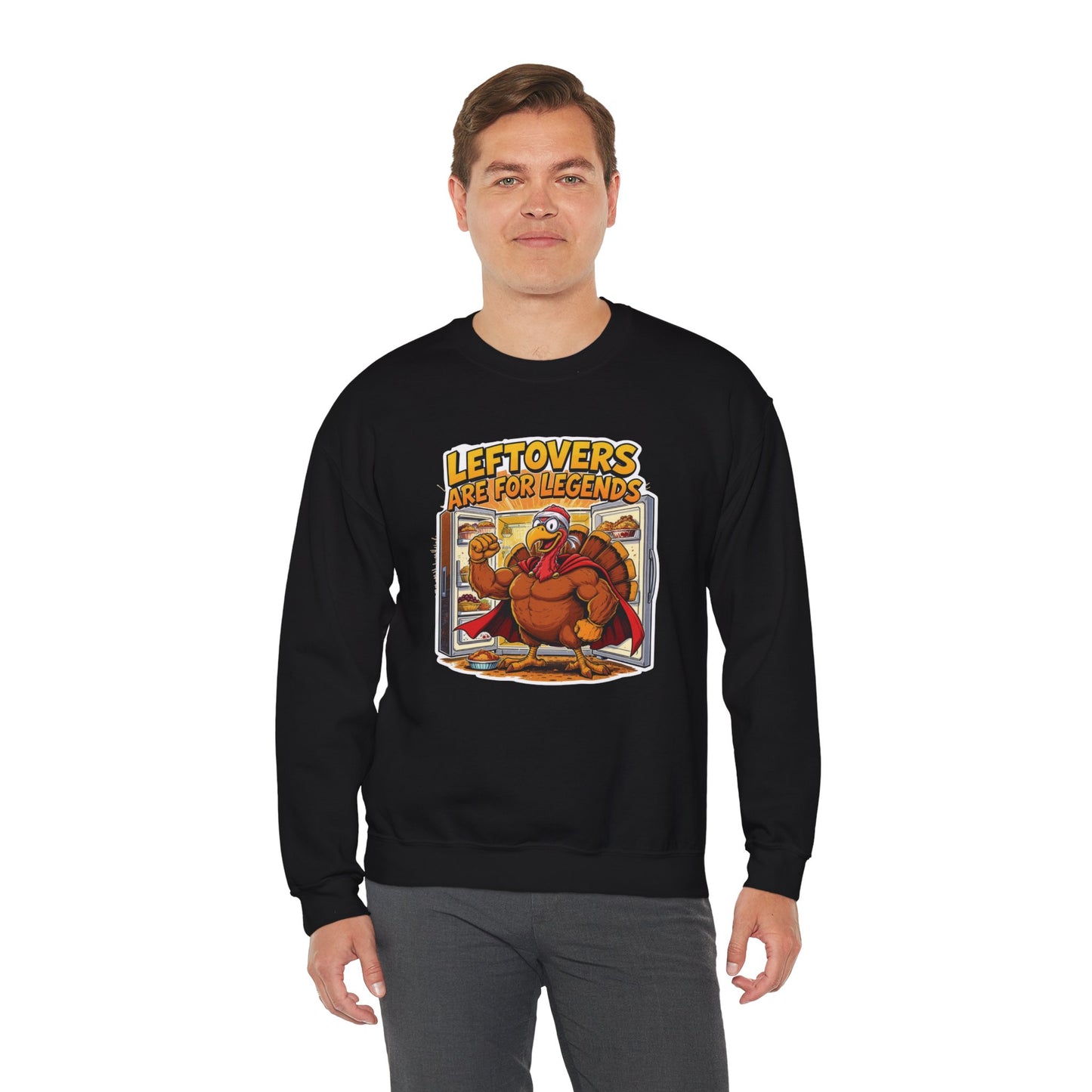 Leftovers Are for Legends Sweatshirt – Funny Thanksgiving Dinner Crewneck