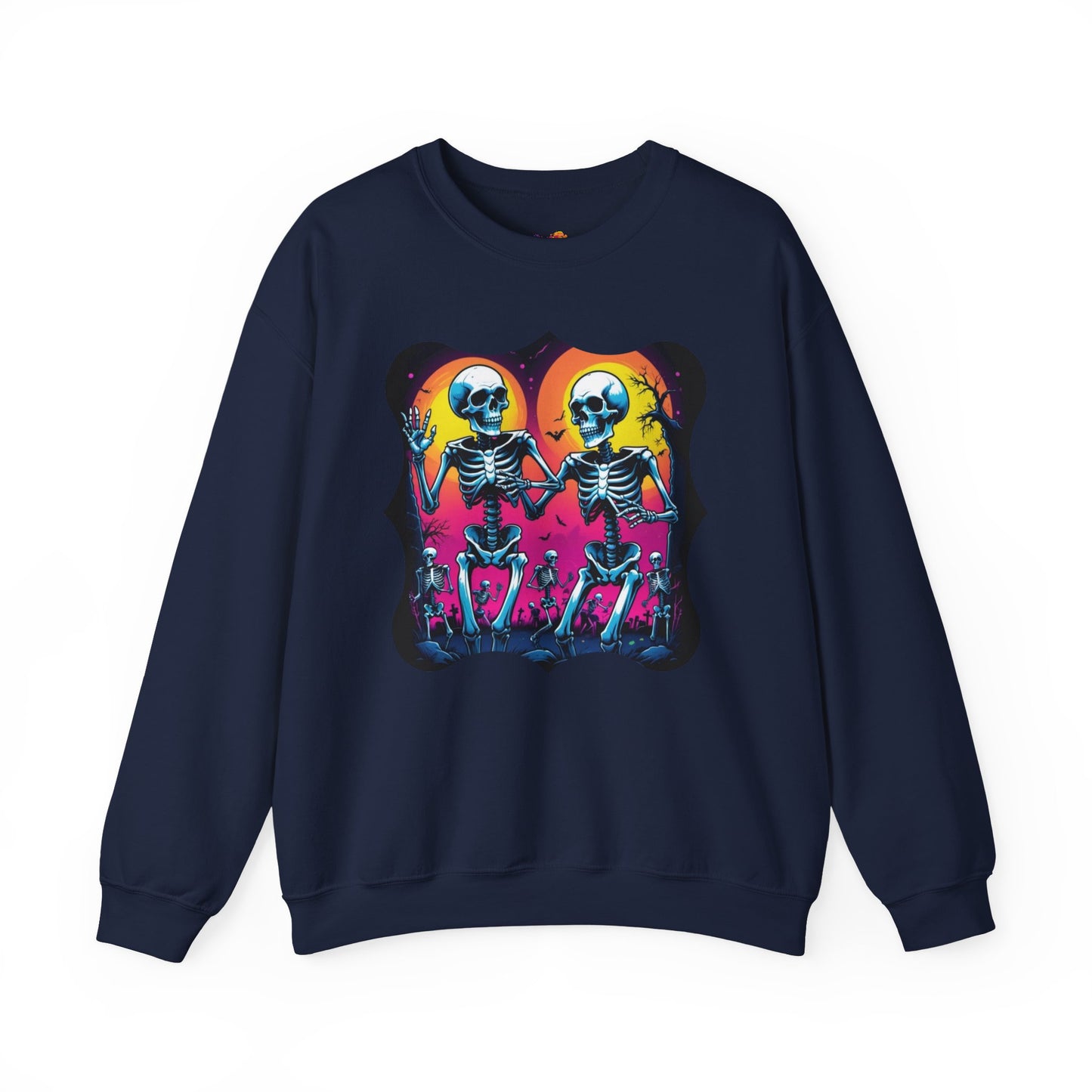 Boogie Bones Sweatshirt – Neon Disco Skeleton Pullover