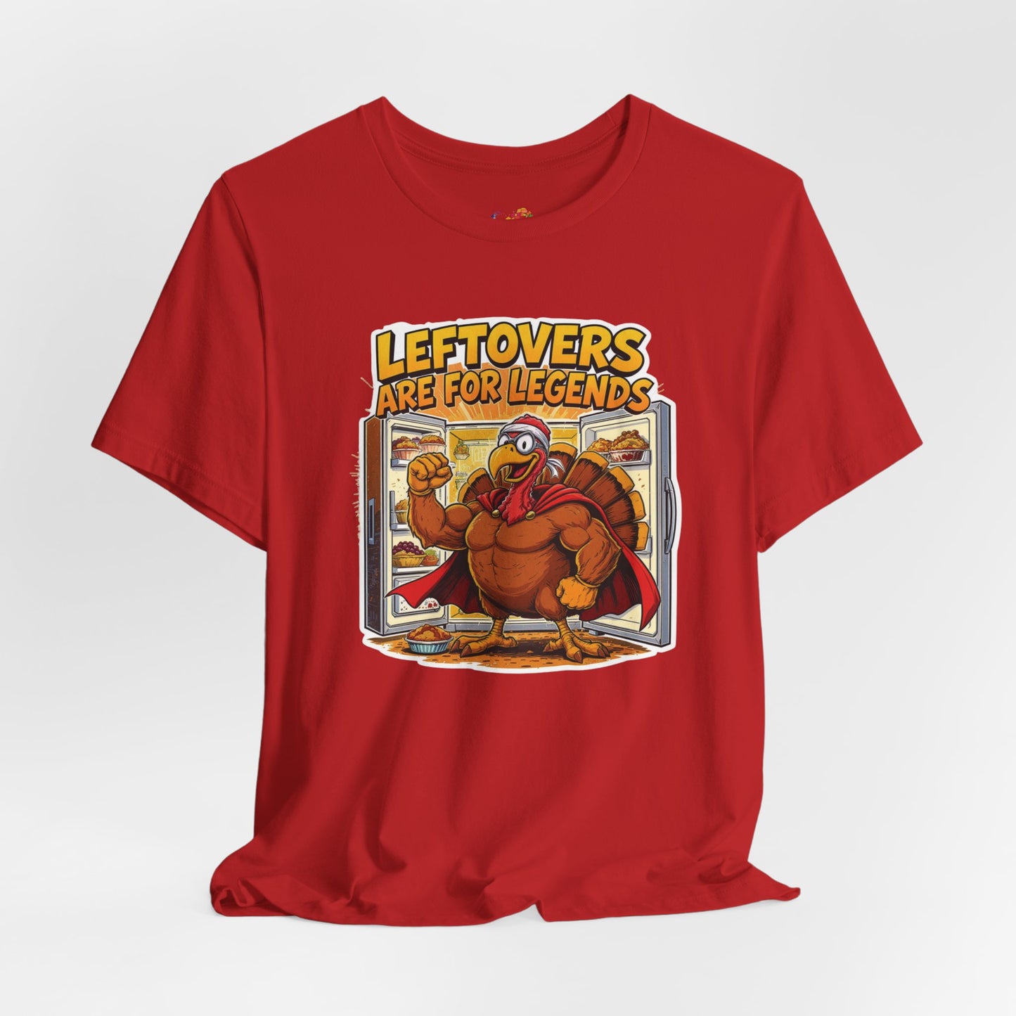 Leftovers Are for Legends Tee – Funny Thanksgiving Cartoon Shirt