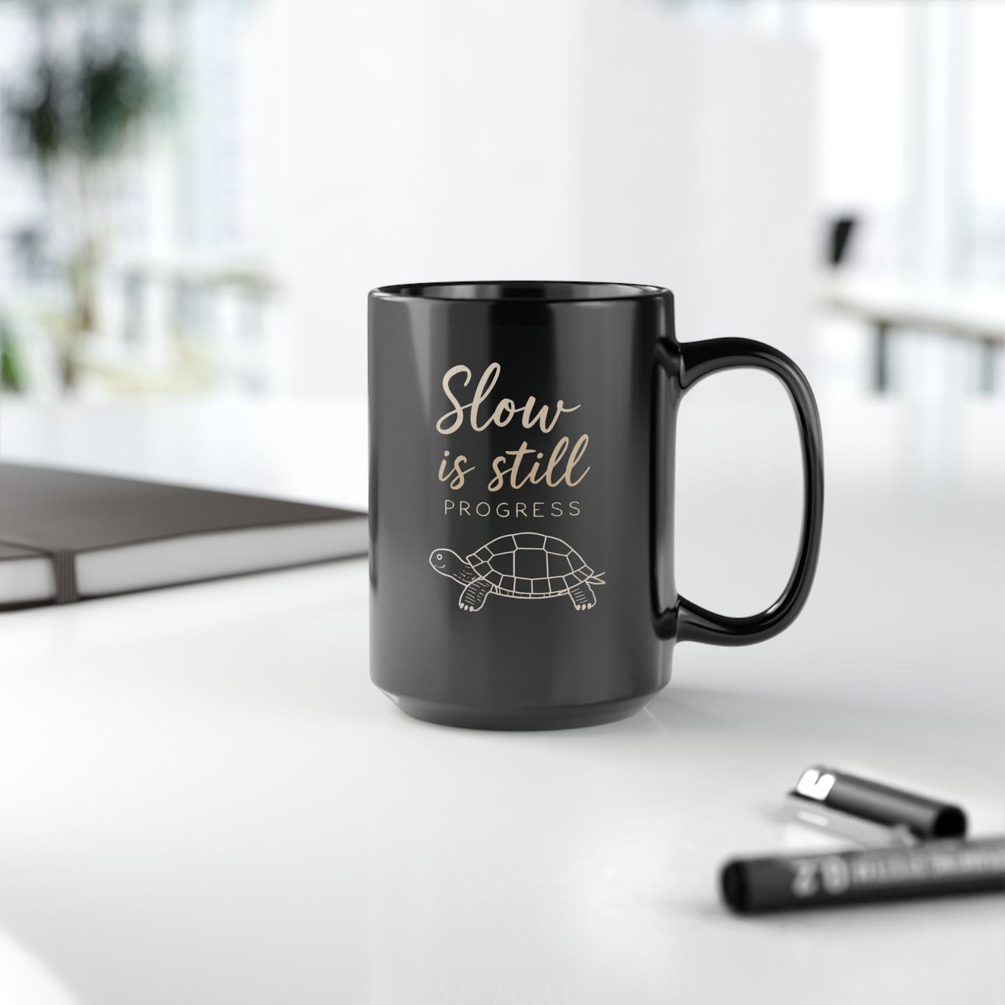 Slow is Still Progress — Mindful Tortoise Mug