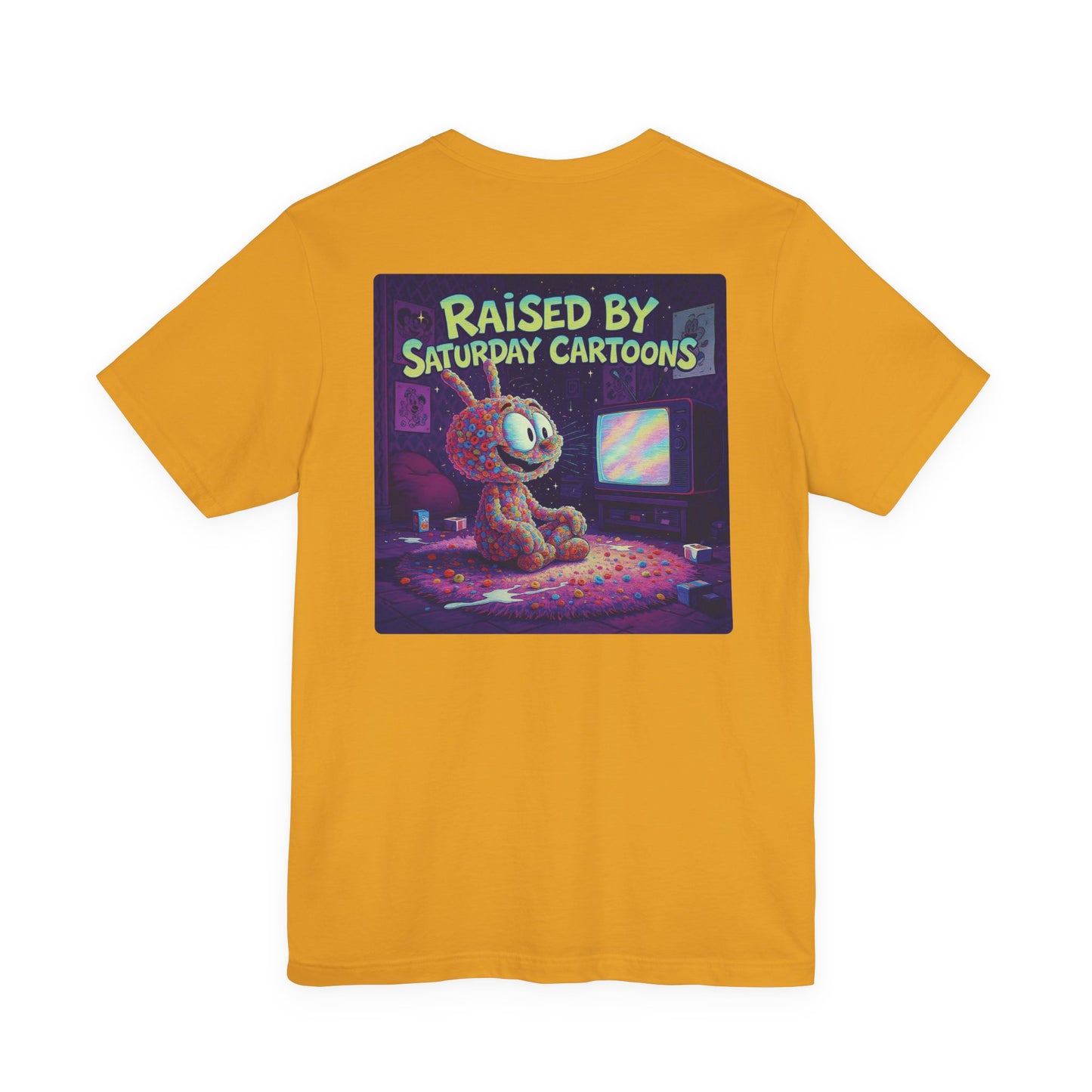 Raised by Saturday Cartoons — Nostalgic Static & Cereal Character Print