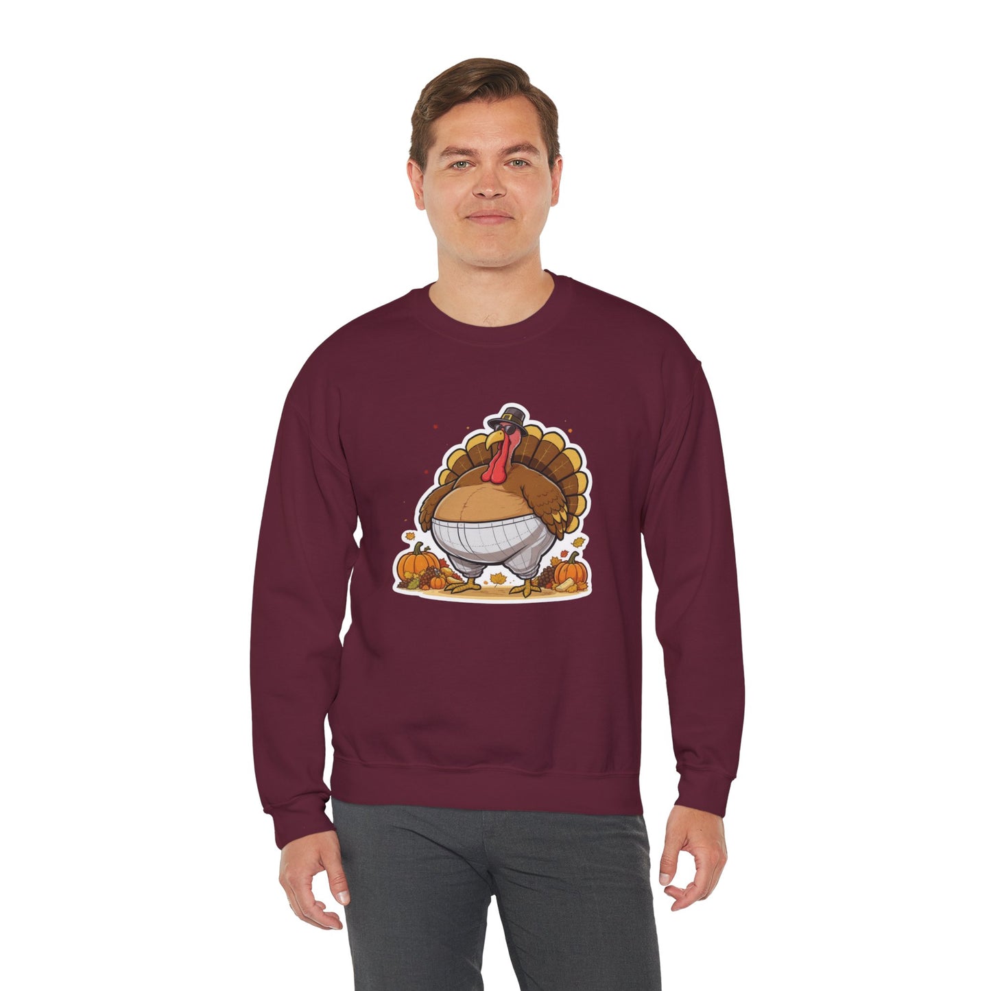 Gobble ‘Til You Wobble Sweatshirt – Funny Thanksgiving Turkey Sweater
