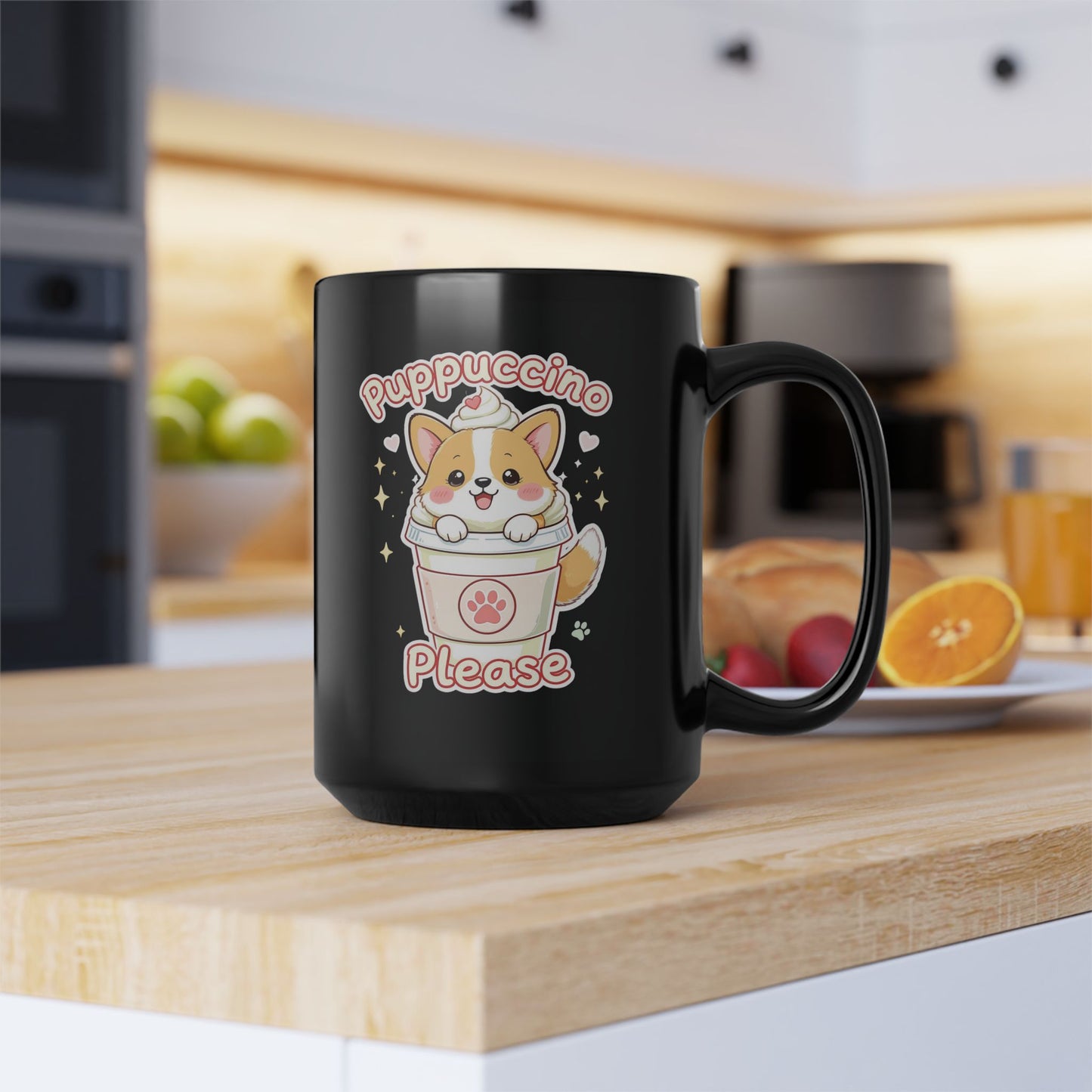 Puppuccino, Please — Kawaii Corgi Mug