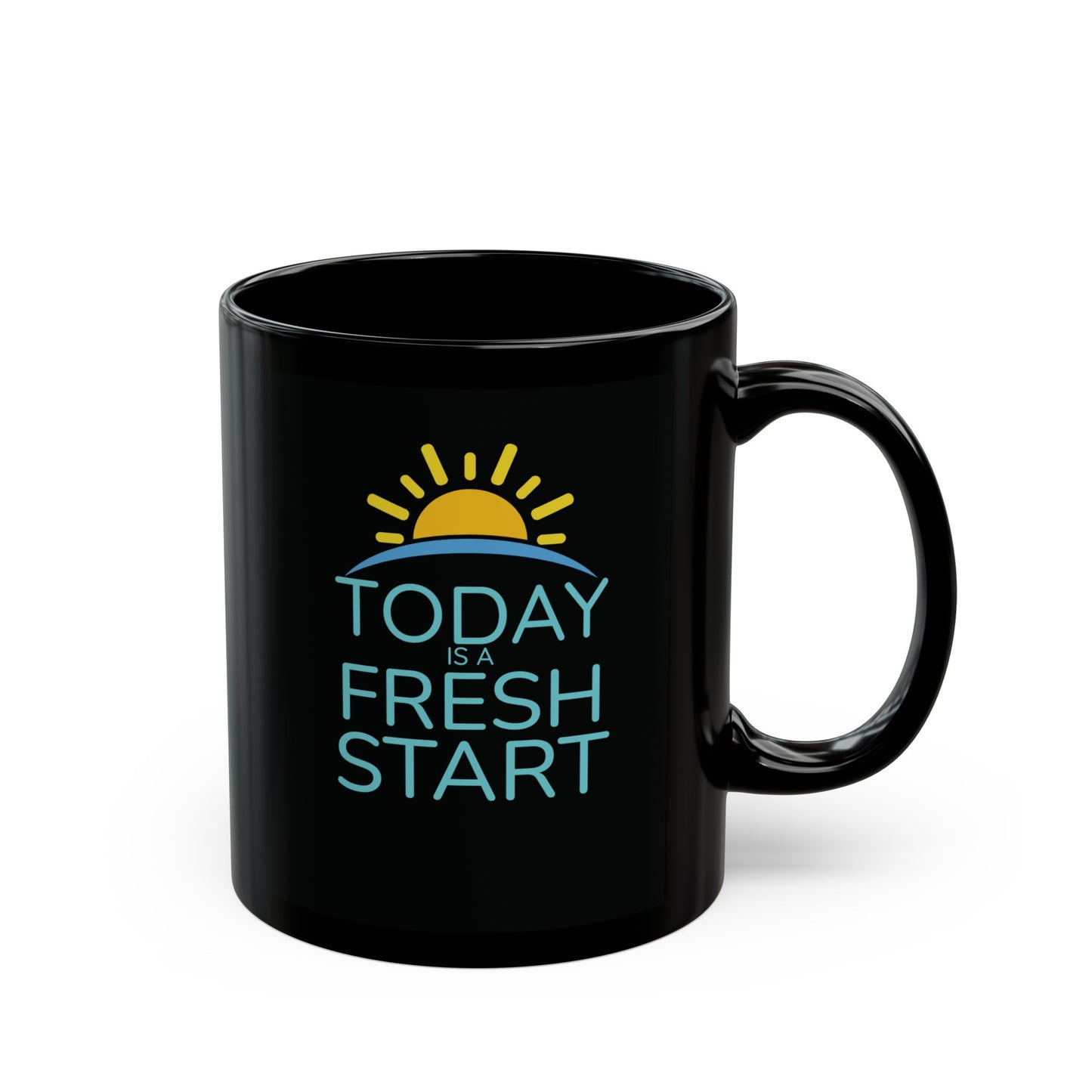 Today Is a Fresh Start — Sunrise Outline Mug