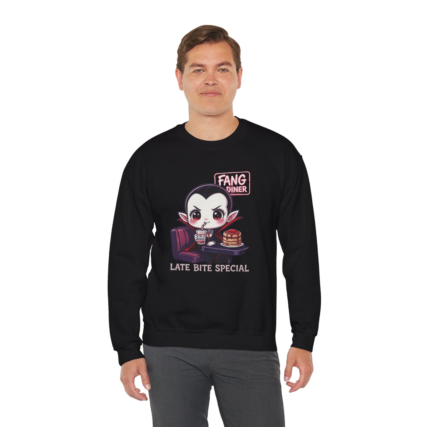 Late Bite Special Sweatshirt – Kawaii Vampire Diner Pullover