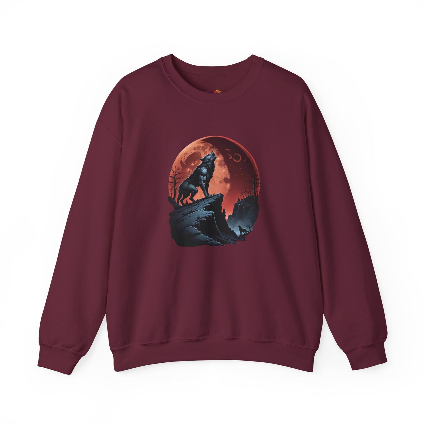 Blood Moon Howl Sweatshirt – Werewolf & Red Moon Pullover