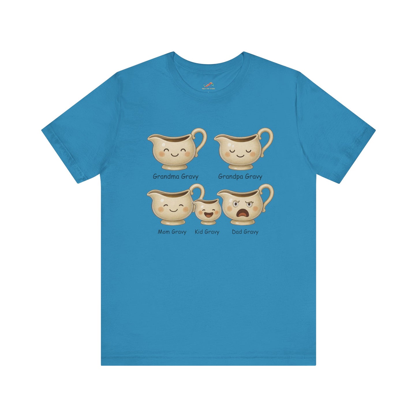 Gravy Squad Tee – Cute Family of Gravy Boats Graphic