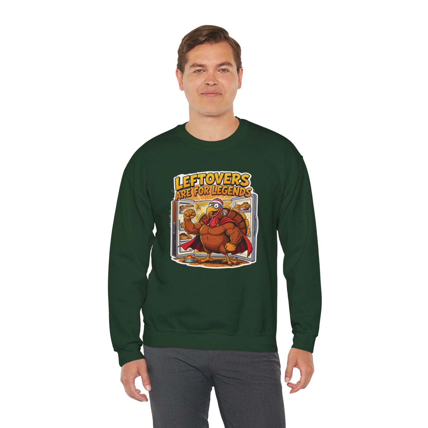 Leftovers Are for Legends Sweatshirt – Funny Thanksgiving Dinner Crewneck