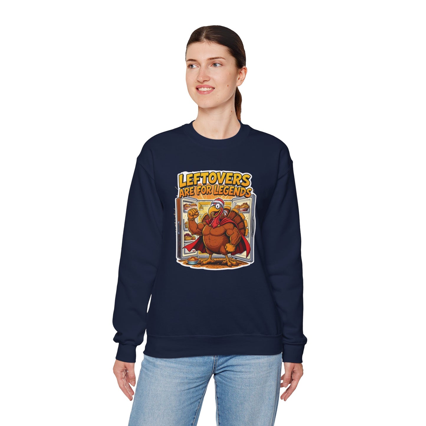 Leftovers Are for Legends Sweatshirt – Funny Thanksgiving Dinner Crewneck