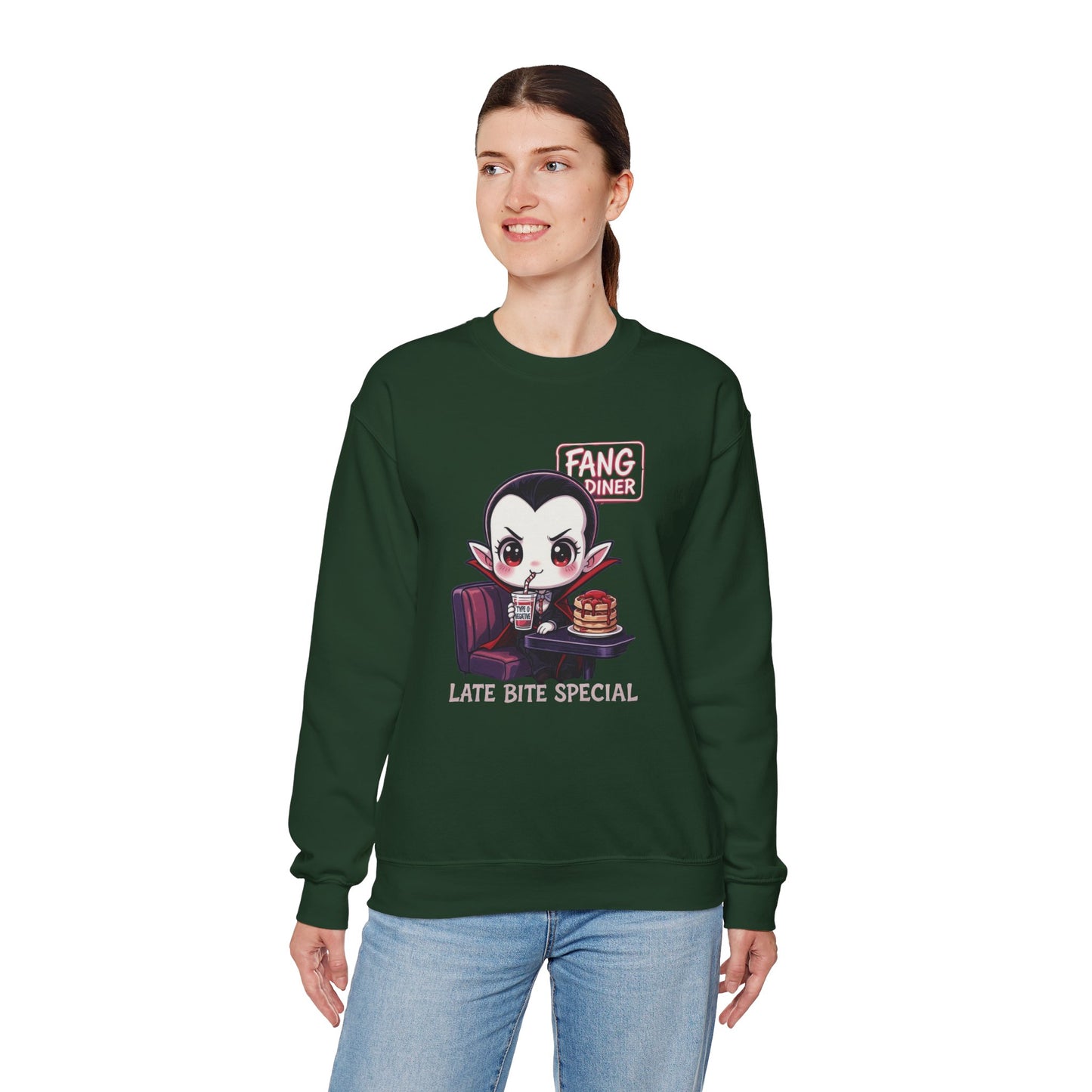 Late Bite Special Sweatshirt – Kawaii Vampire Diner Pullover