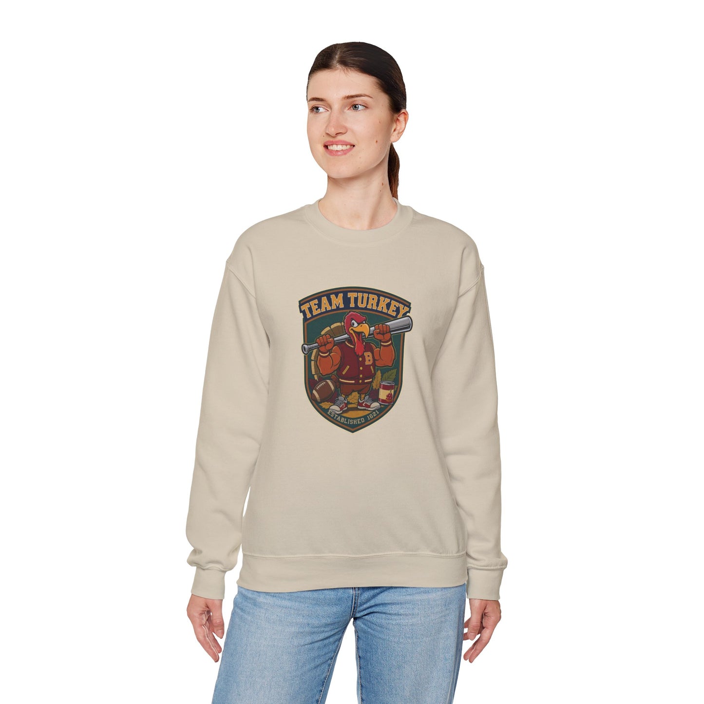 Team Turkey Sweatshirt – Varsity Thanksgiving Edition