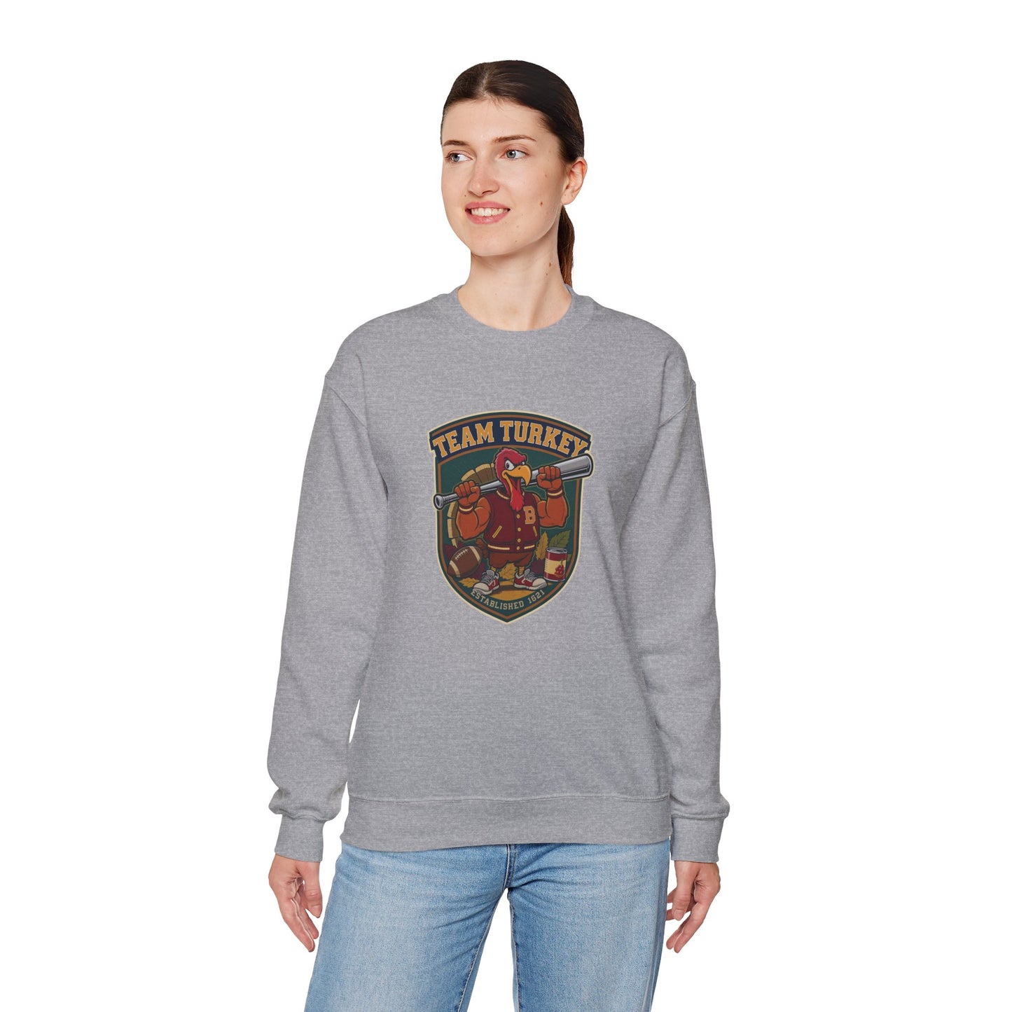 Team Turkey Sweatshirt – Varsity Thanksgiving Edition