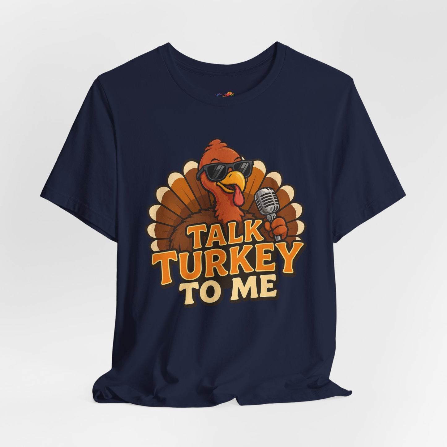 Talk Turkey to Me Tee – Retro Cartoon Turkey Comedian Graphic