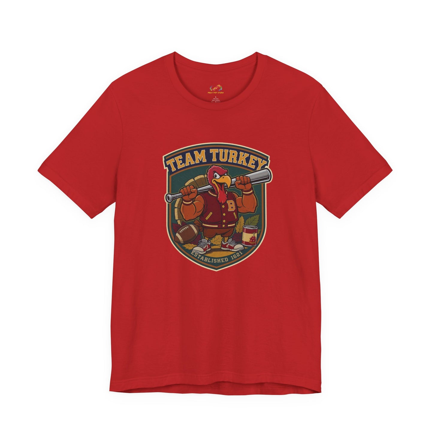 Team Turkey Tee – Thanksgiving Varsity Style Shirt