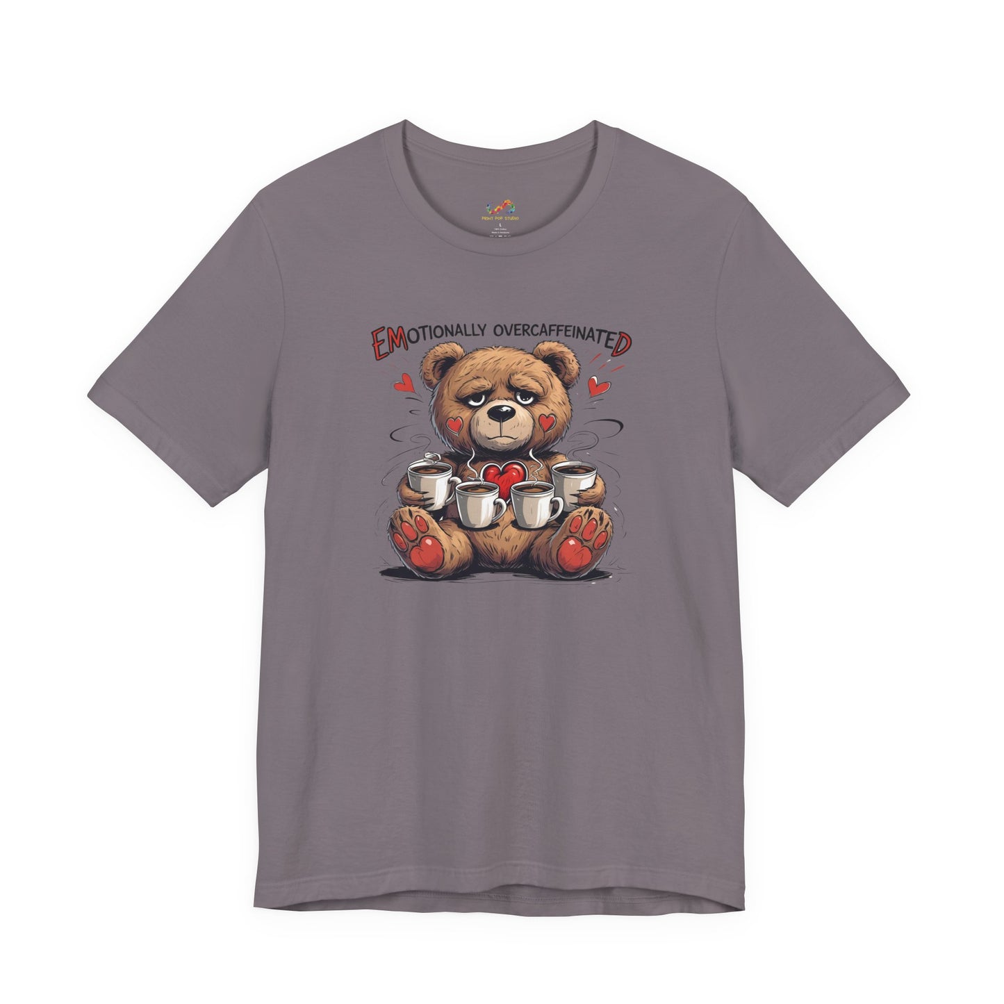 Overcaffeinated Teddy Tee