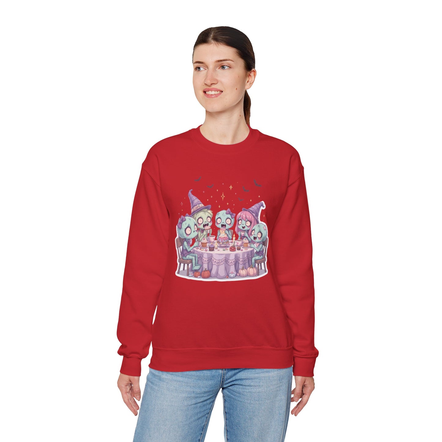 Undead but Sweet Sweatshirt – Pastel Zombie Halloween Cozy