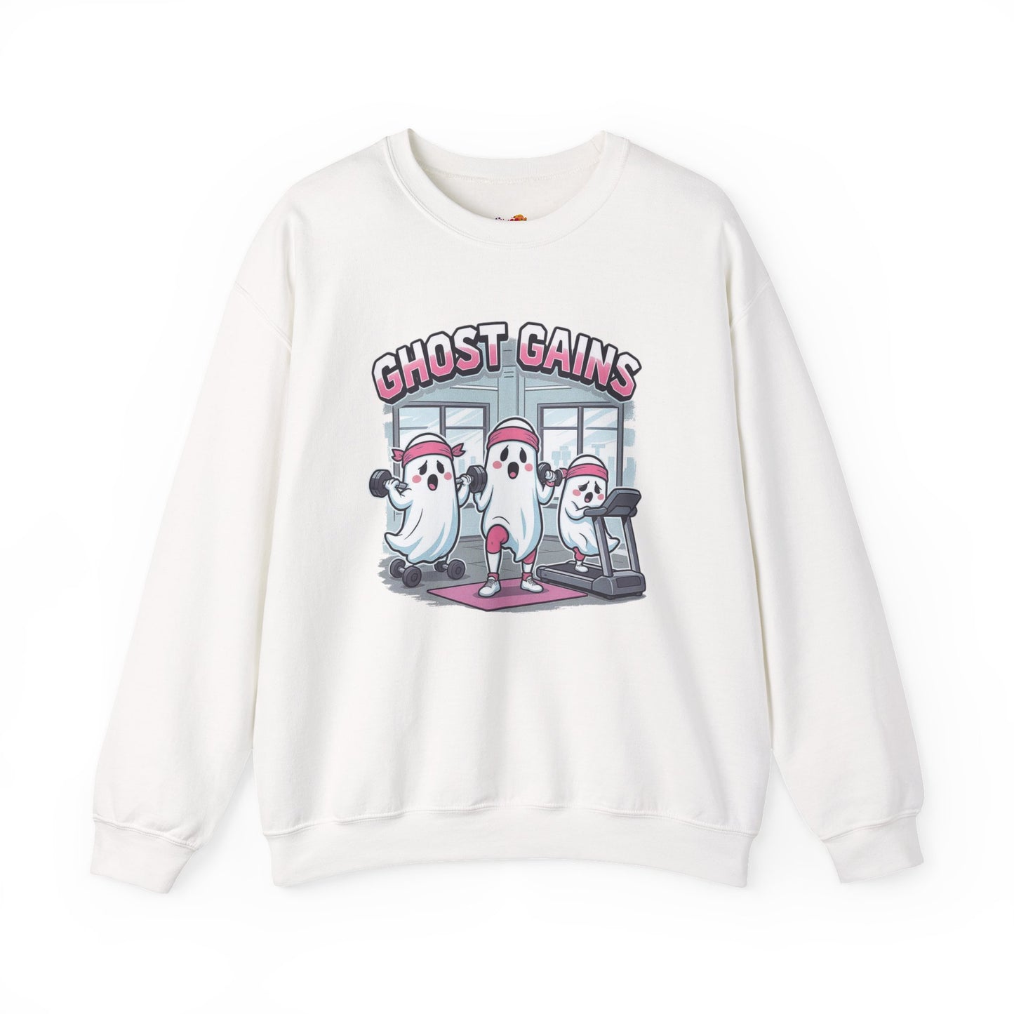 Ghost Gains Sweatshirt – Retro Fitness Ghosts Pullover