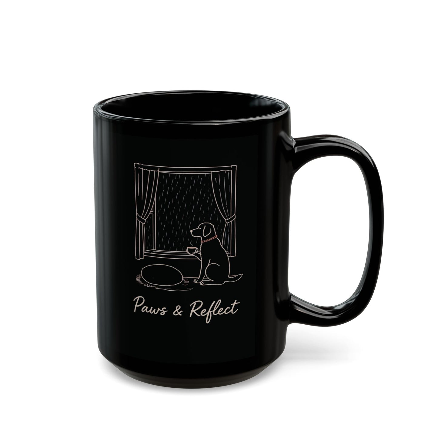 Paws & Reflect — Cozy Rainy Day Dog Mug
